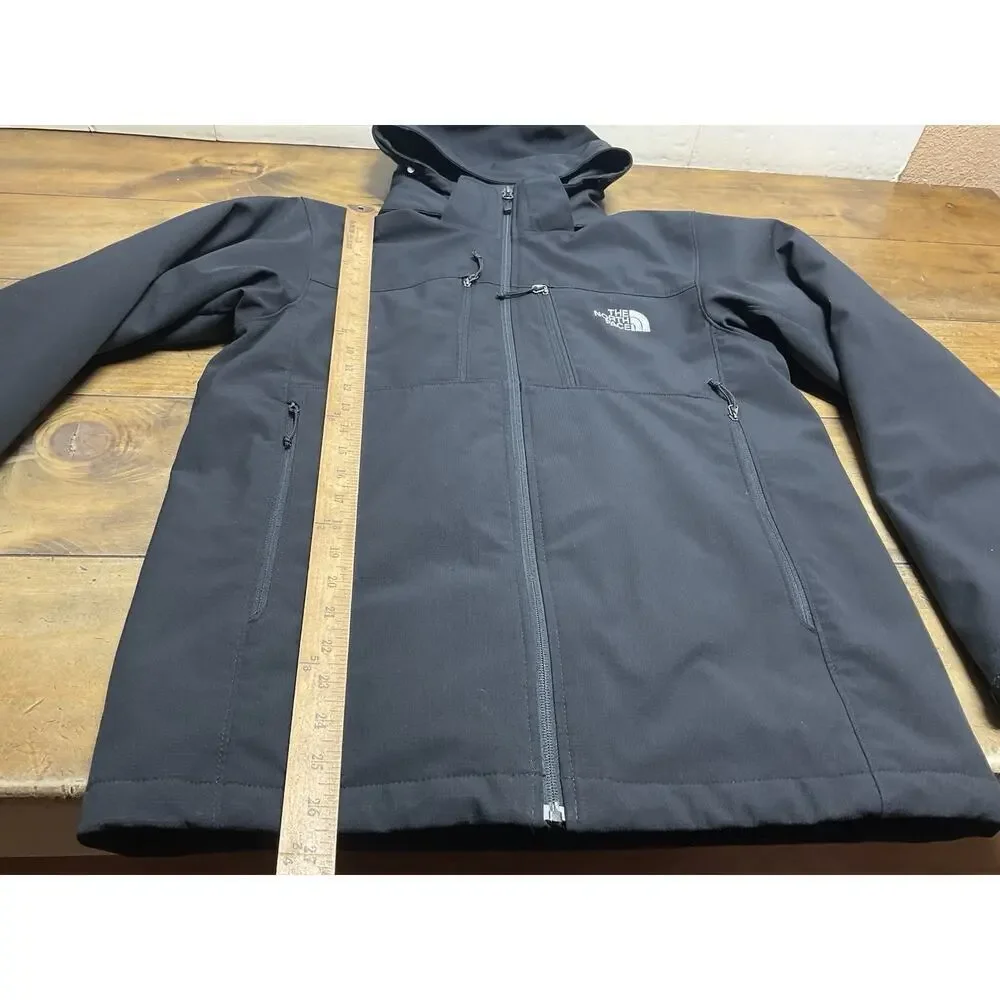 The North Face Jacket Mens Small Black Hooded Insulated PrimaLoft Softshell